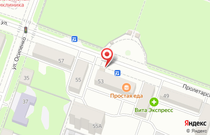 Магазин и киоск булочно-кондитерских изделий Булко на Пролетарской улице на карте