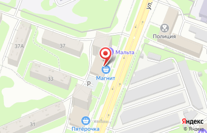 Супермаркет Магнит на улице Балакирева на карте