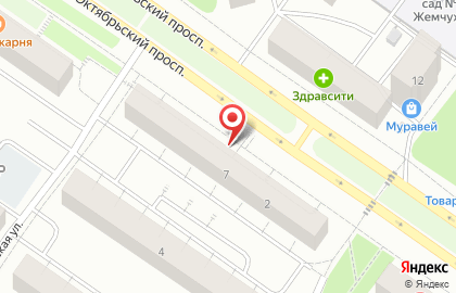Мастерская по ремонту обуви на Октябрьском проспекте на карте