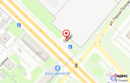 Кафе быстрого питания Самоваръ на улице Героя Попова на карте