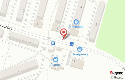 Киоск по продаже фруктов и овощей на улице Щорса на карте