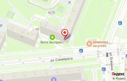 Магазин Ивановский текстиль в Выборгском районе на карте