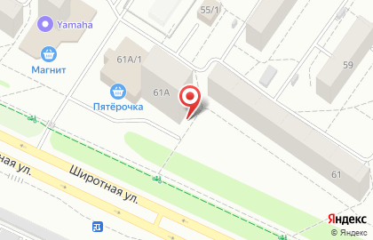 Группа страховых компаний Югория на Широтной улице, 61а на карте