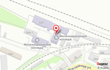 Рязанский железнодорожный колледж на Вокзальной улице на карте