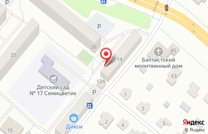 Продовольственный магазин, ИП Матвеев И.К. на карте