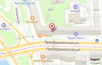Фирменный салон белорусских кухонь Кухни зов на Преображенской площади на карте