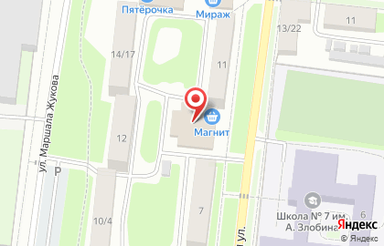 Супермаркет Магнит на Зелёной улице на карте