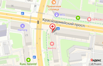 Фирменный салон Мегафон на Красноармейском проспекте, 21 на карте