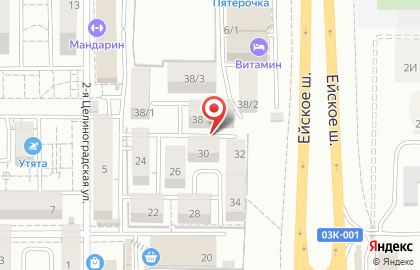 Эвакуатор Краснодар на 2-й Целиноградской улице на карте