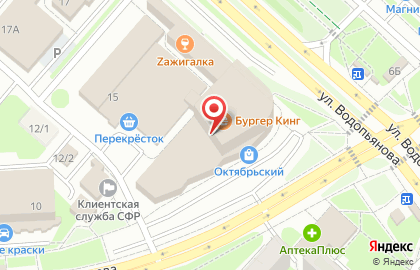 Салон Ателье очков в Октябрьском районе на карте