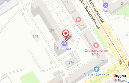 Оздоровительный комплекс Паллада на улице Старых Большевиков на карте
