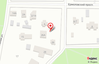 Продовольственный магазин на Парковой улице на карте