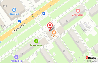Зоомагазин ЗооОптТорг на улице Южное на карте