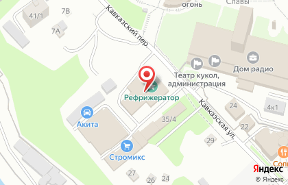 Клиника Рекс в Центральном районе на карте