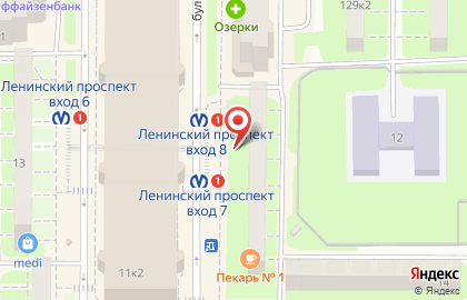 4 лапы на Ленинском проспекте на карте