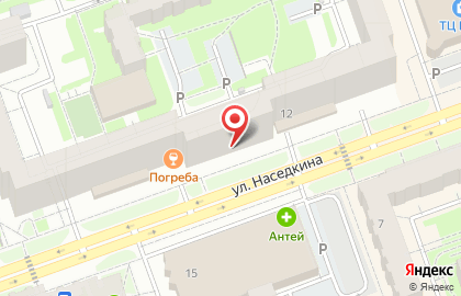 Ателье Любава на улице Наседкина на карте