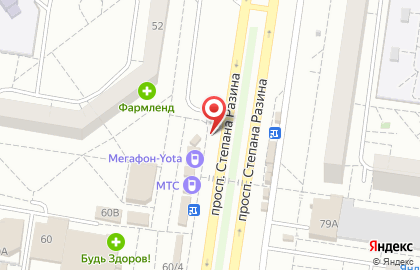 Магазин садовых товаров уДачный в Автозаводском районе на карте