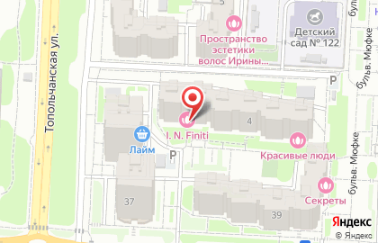 Парикмахерский салон Инфинити в Кировском районе на карте