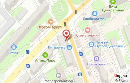 Телекоммуникационная компания МТС на проспекте Строителей на карте