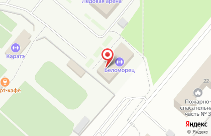 Физкультурно-спортивный комплекс Беломорец на проезде Машиностроителей на карте