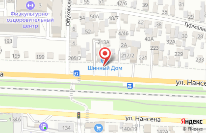 Торгово-сервисный центр Шинный Дом в Ростове-на-Дону на карте