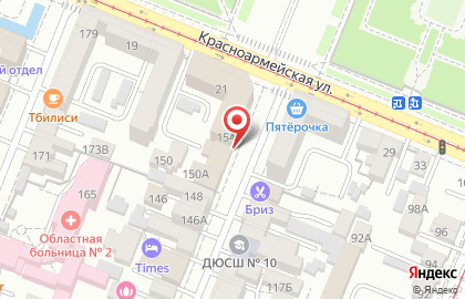 Советский межрайонный следственный отдел на Молодогвардейской улице на карте