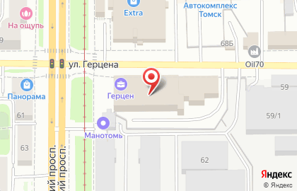Поликлиника №8 в Томске на карте