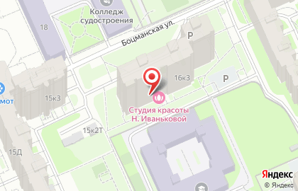 Парикмахерская на ул. Кораблестроителей, 16 к3 на карте