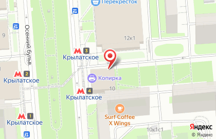 Сеть булочных Каравай СВ на Осеннем бульваре на карте