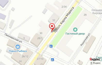 Торгово-сервисный Центр на улице Карла Маркса на карте