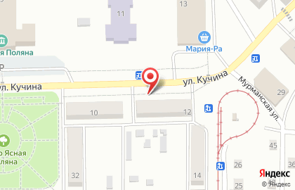 Магазин по продаже цветов на улице Кучина на карте