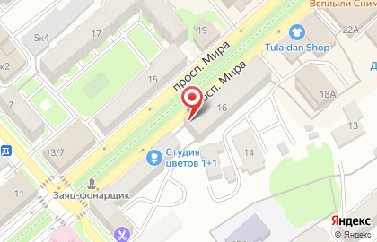 Детский сад №25 на улице Мира на карте