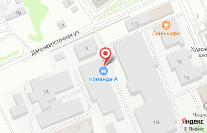 Автосервис Команда А на площади Жуковского на карте