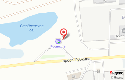 АЗС Роснефть на проспекте Губкина на карте