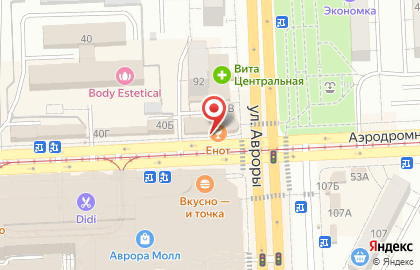 Реал связь на улице Авроры на карте