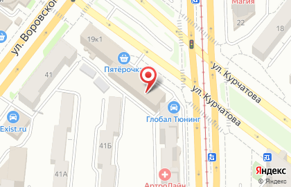 Детали на улице Курчатова на карте