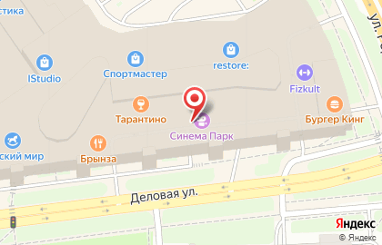 Кинотеатр Синема Парк в Нижегородском районе на карте