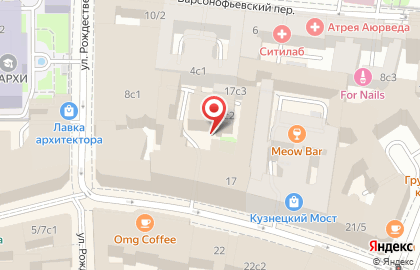 Банк Москвы Отделение Рождественка на карте