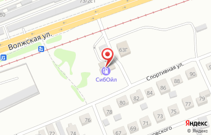 АЗС Сибойл на Спортивной улице на карте