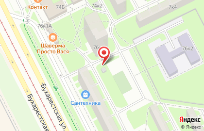Удача на Бухарестской улице на карте