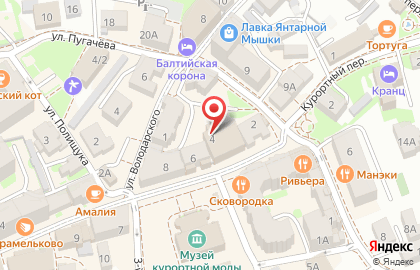 Банкомат Сбербанк России, Калининградское отделение на Курортном проспекте на карте