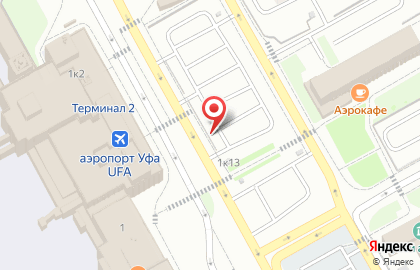 Автостоянка Аэропорт в Уфе на карте