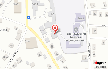 Автомойка в Барнауле на карте