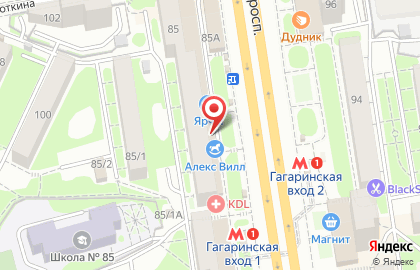 Оптово-розничный магазин Алекс Вилл в Заельцовском районе на карте