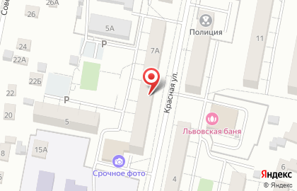 Меховое ателье Марина на Красной улице на карте