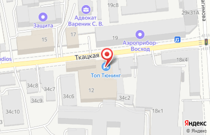 Автосервис QuickMade на Ткацкой улице на карте