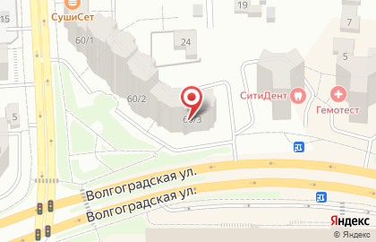 Магазин цветов FlowerBox на Волгоградской улице на карте