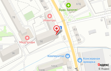 Аптека Будь здоров в Калининграде на карте