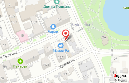 Сеть супермаркетов Мария-Ра на улице Пушкина на карте