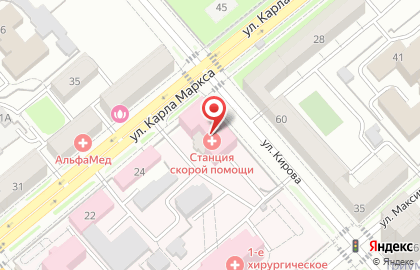 Скорая помощь БСМП на карте